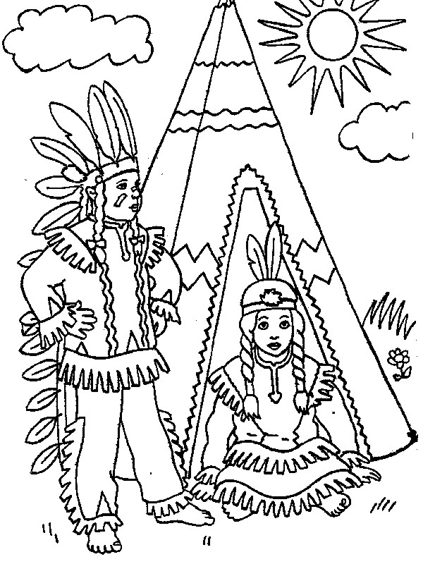 native american indians coloring pages - photo #26