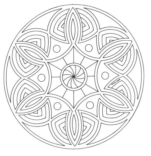 radial designs coloring pages - photo #14